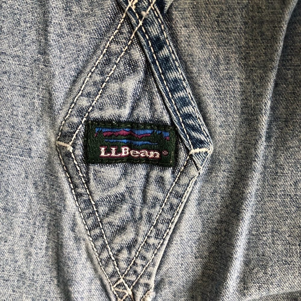 L.L. Bean Blue Denim Overalls - Picture 4 of 5